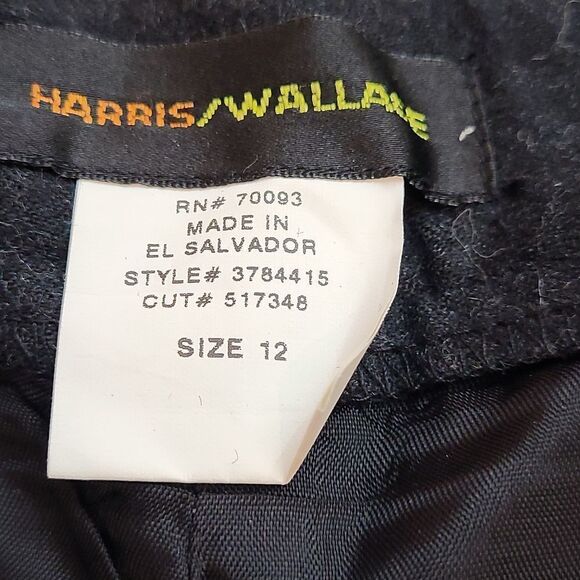 HARRIS/WALLACE, NEW, 100% WOOL BLACK WOMEN'S PANTS, SIZE 12, LINED - Picture 5 of 8
